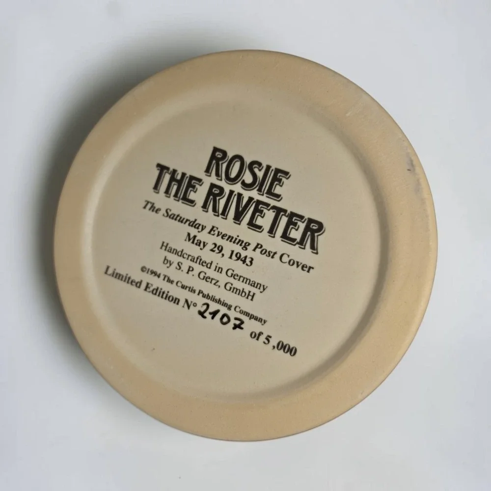 Rosie the Riveter Collectible Beer Stein Norman Rockwell w/ COA New in Box